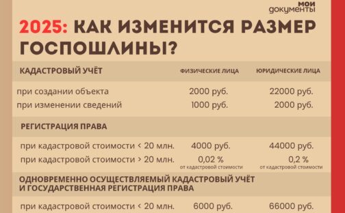 2025: изменения размера госпошлины.